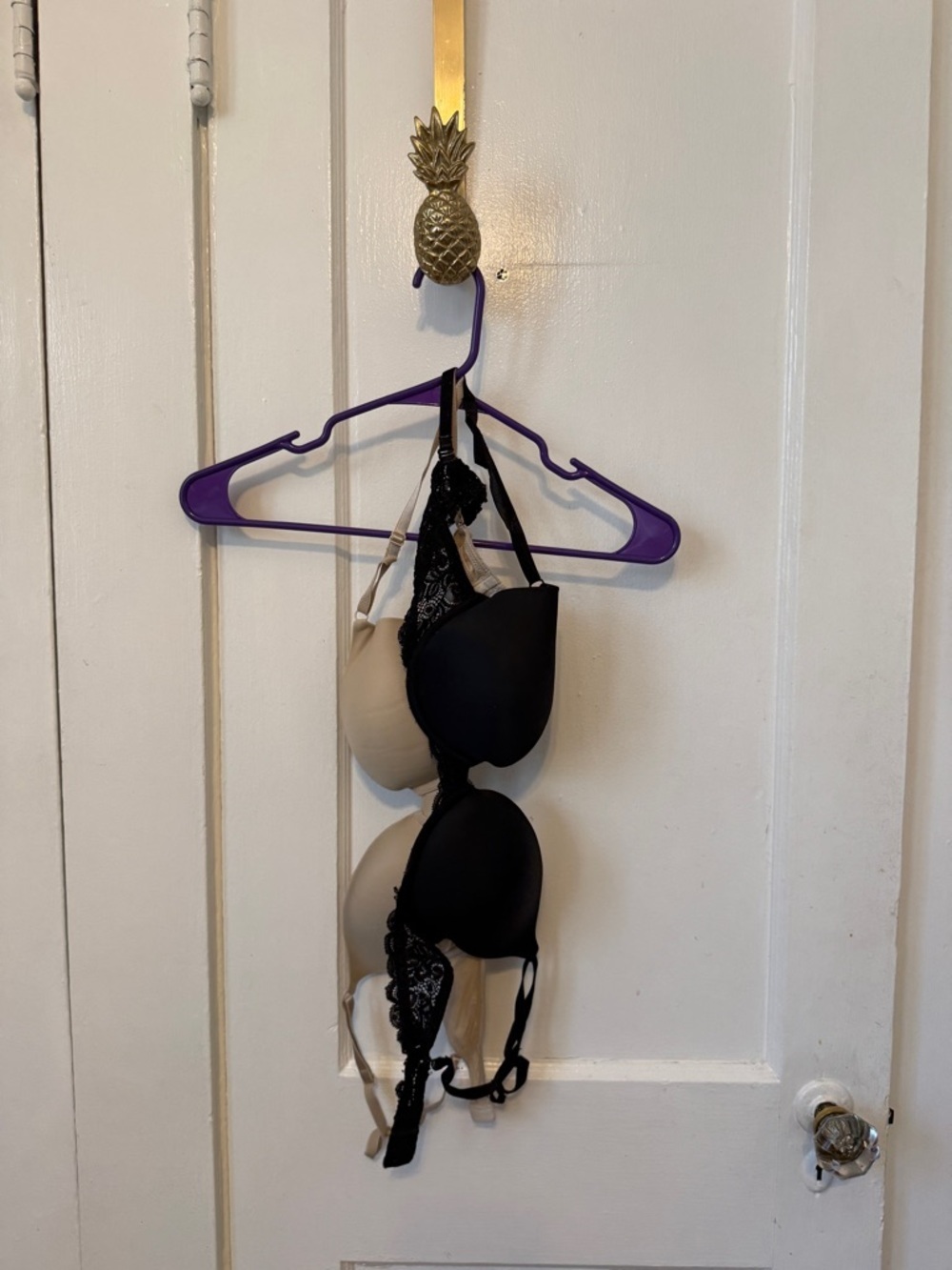 Maidenform Black Lace Bras (2) Nude & Black  34C